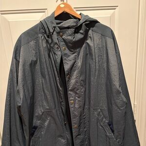 Lightweight Hooded Windbreaker Jacket - Slate Blue